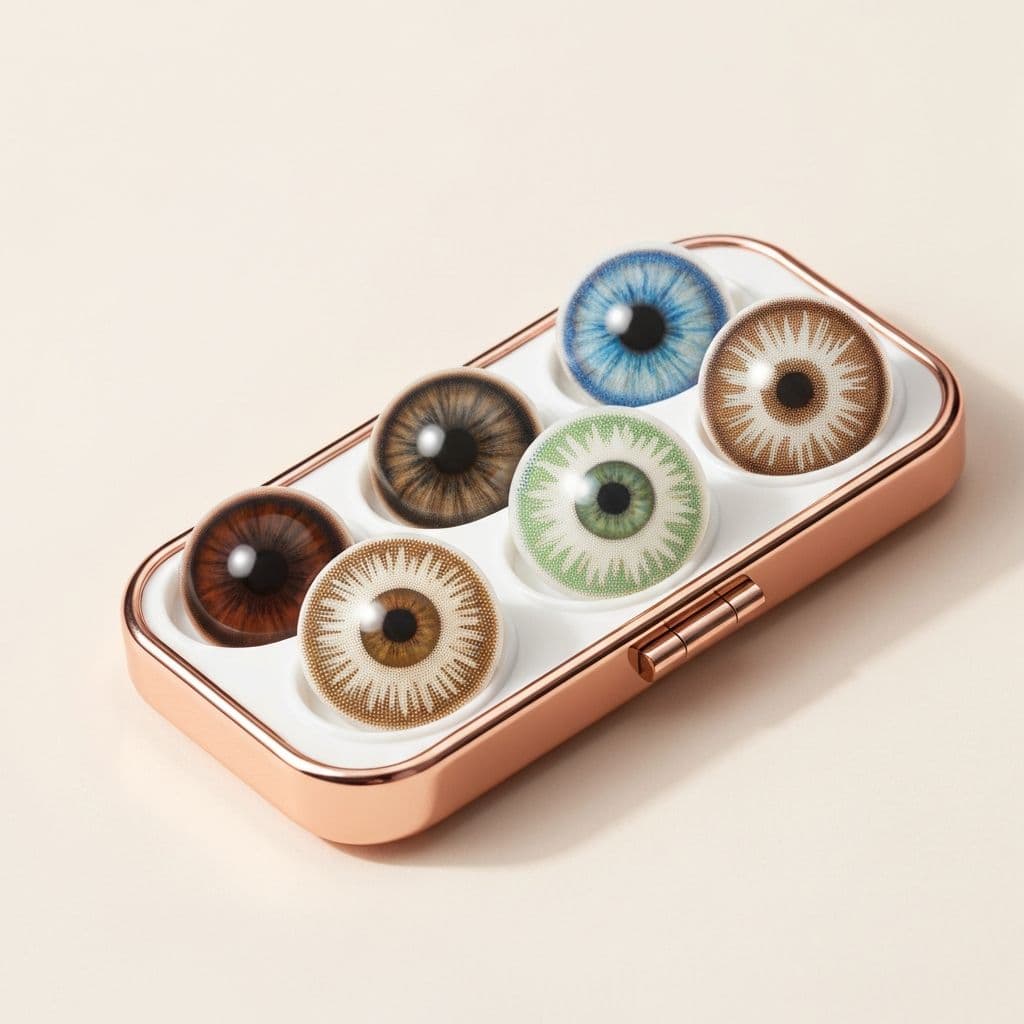 عدسات ملونة